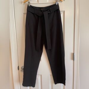 SHINESTAR Black Dress Pants with Belt. Perfect for Office. Size M.